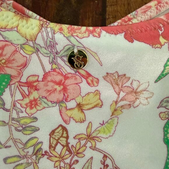 Victoria's Secret Floral Tie Handkerchief Halter & Tie Bottom Bikini Set Size XS - Picture 4 of 12